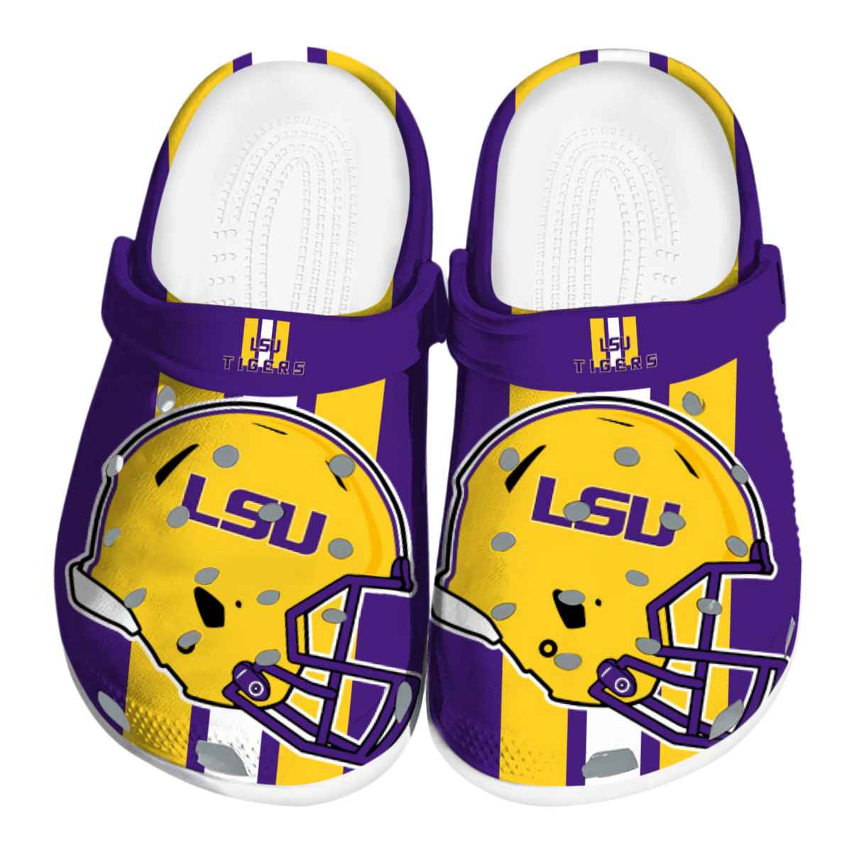 LSU Tigers 2025 NCAA Sport Crocs Clogs For Men Women and Kids - GNL1462948