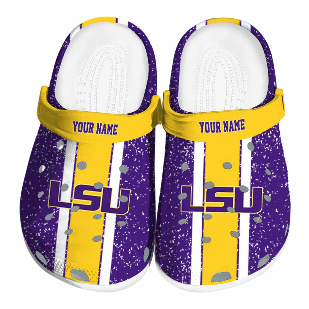 LSU Tigers 2025 NCAA Sport Crocs Clogs For Men Women and Kids - GNL1462946