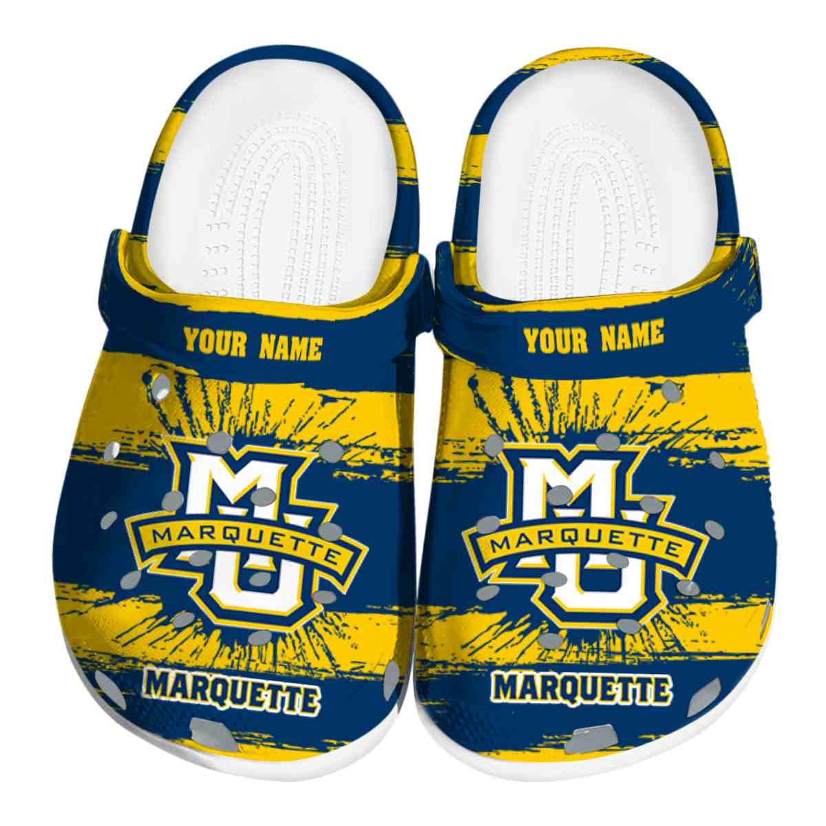 Marquette Golden Eagles 2025 NCAA Sport Crocs Clogs For Men Women and Kids - GNL1462964
