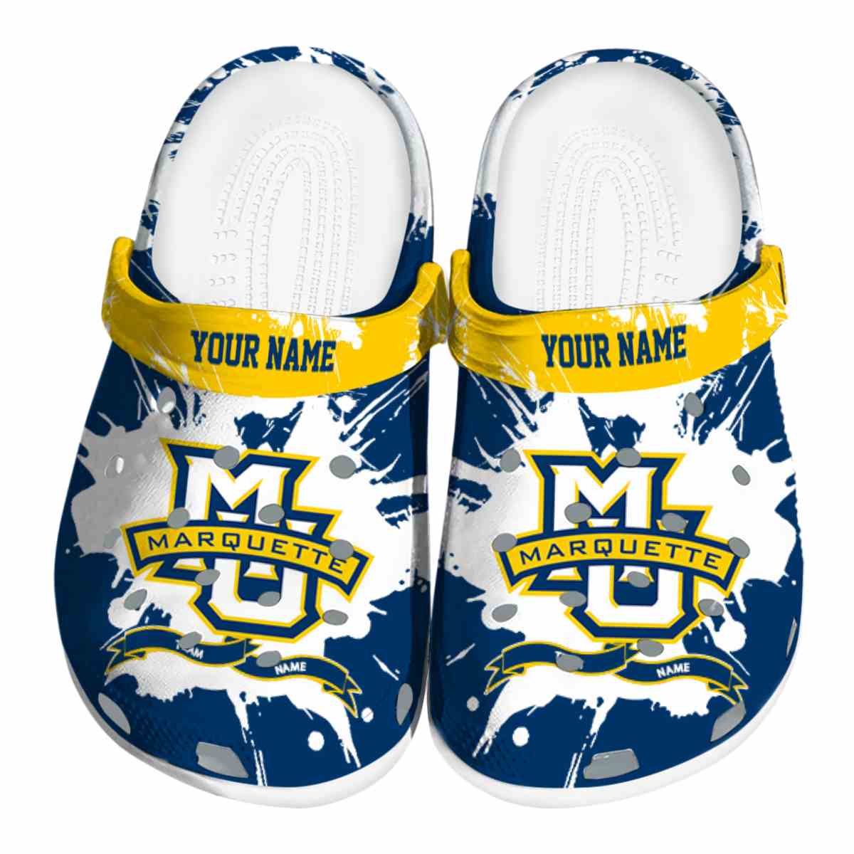 Marquette Golden Eagles 2025 NCAA Sport Crocs Clogs For Men Women and Kids - GNL1462959