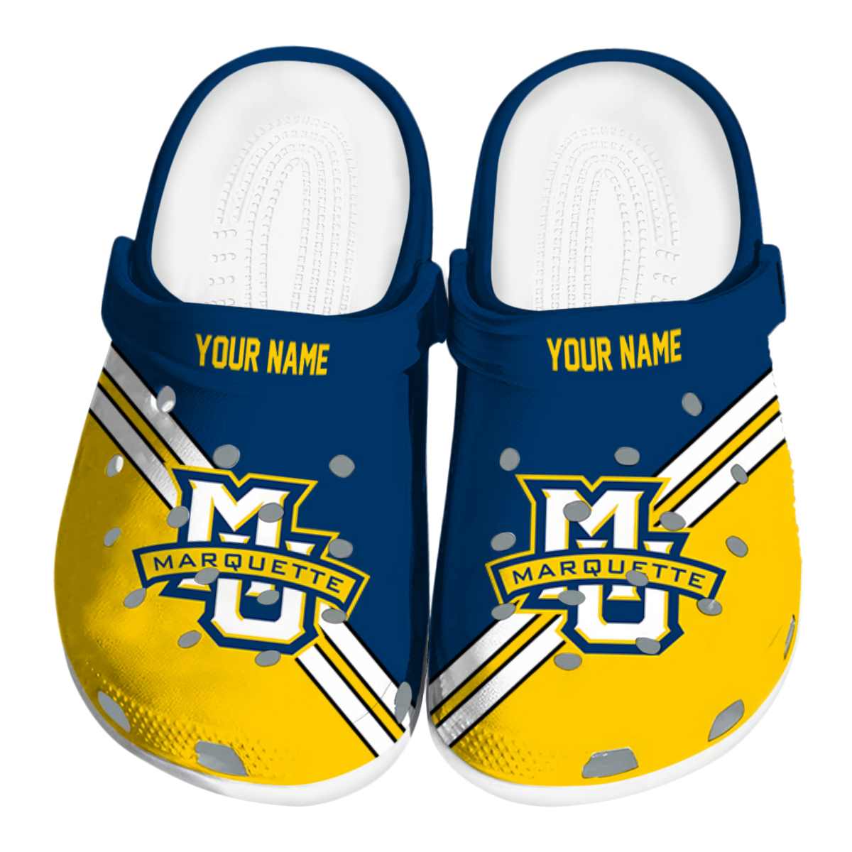 Marquette Golden Eagles 2025 NCAA Sport Crocs Clogs For Men Women and Kids - GNL1462968