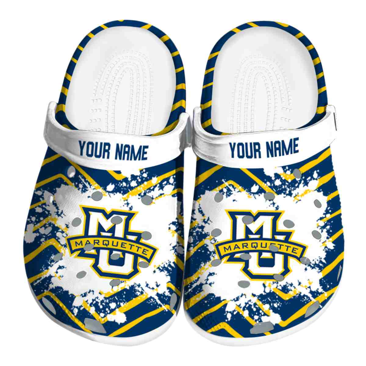 Marquette Golden Eagles 2025 NCAA Sport Crocs Clogs For Men Women and Kids - GNL1462974