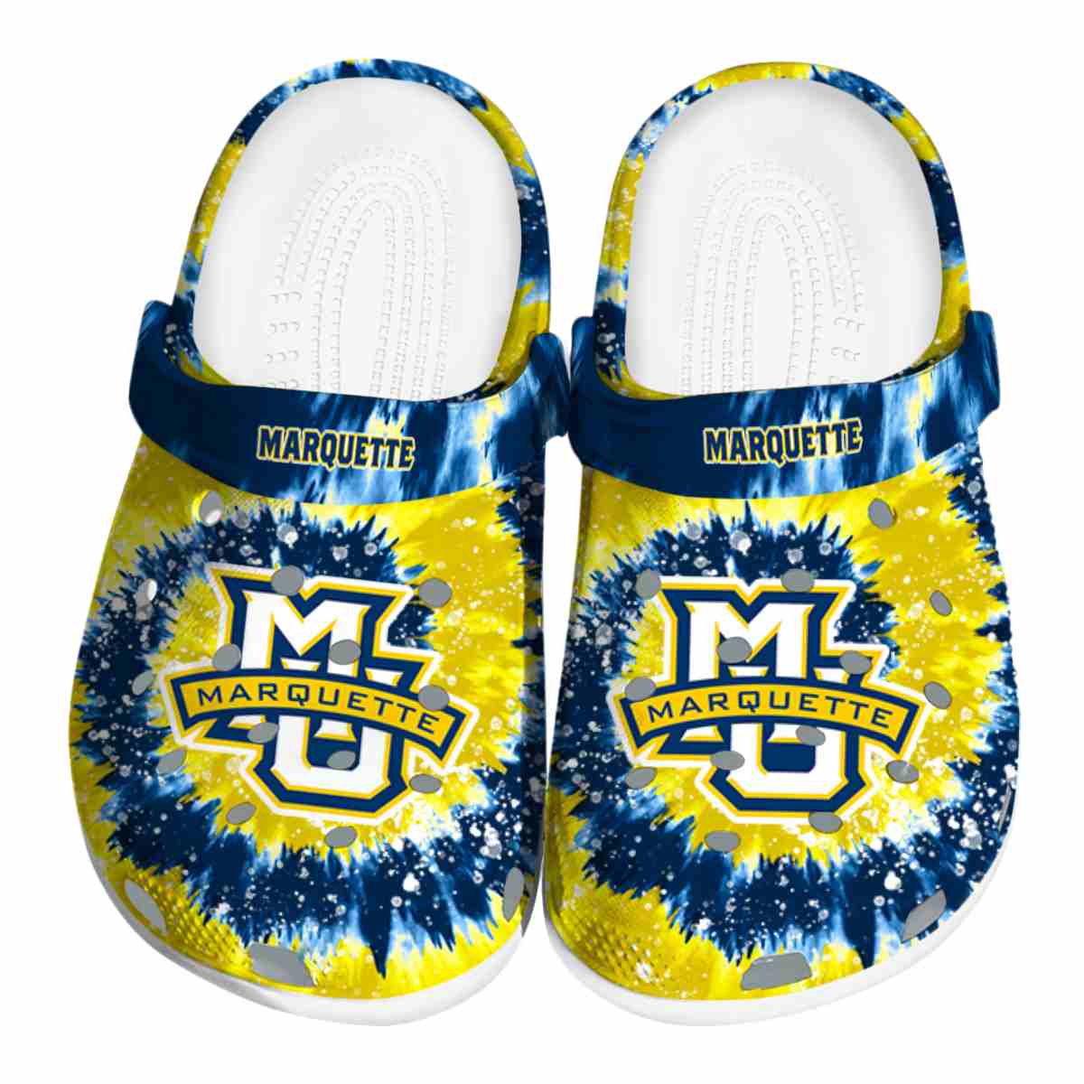 Marquette Golden Eagles 2025 NCAA Sport Crocs Clogs For Men Women and Kids - GNL1462969