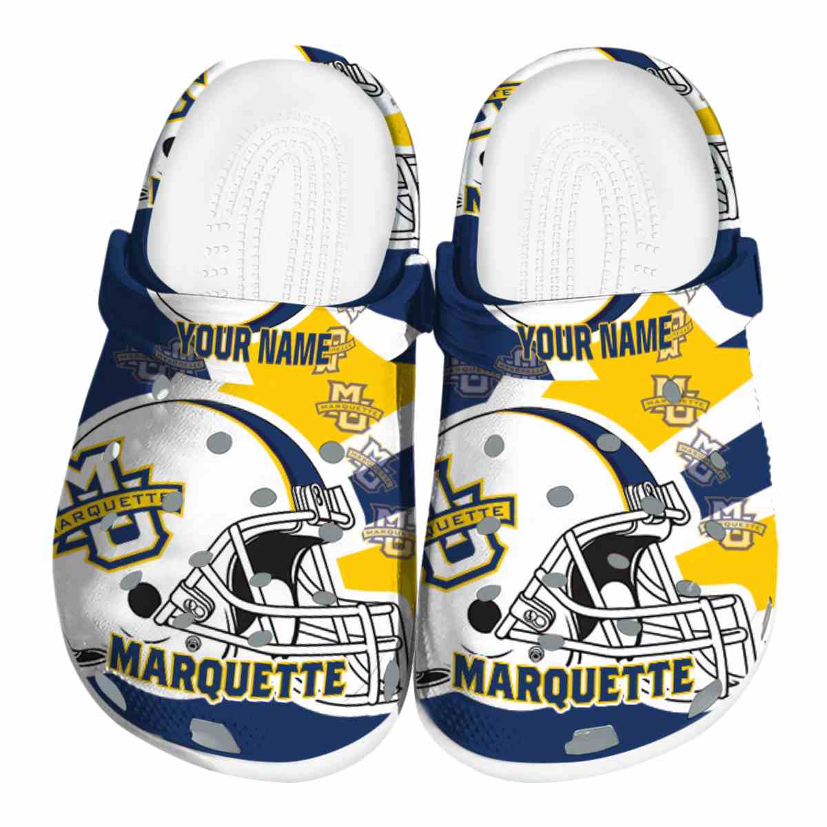 Marquette Golden Eagles 2025 NCAA Sport Crocs Clogs For Men Women and Kids - GNL1462962