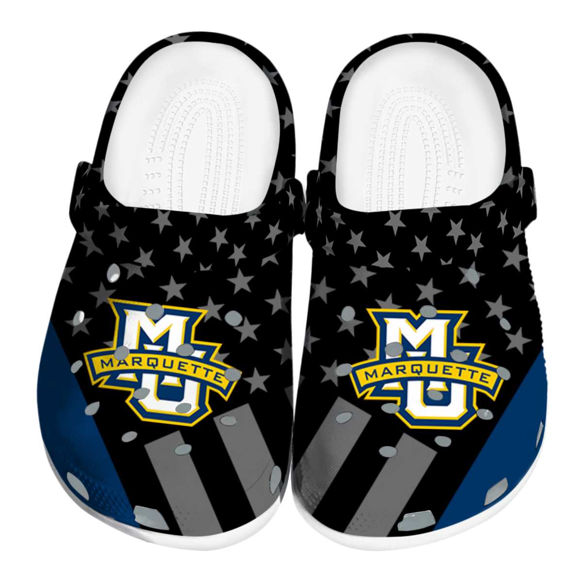 Marquette Golden Eagles 2025 NCAA Sport Crocs Clogs For Men Women and Kids - GNL1462980