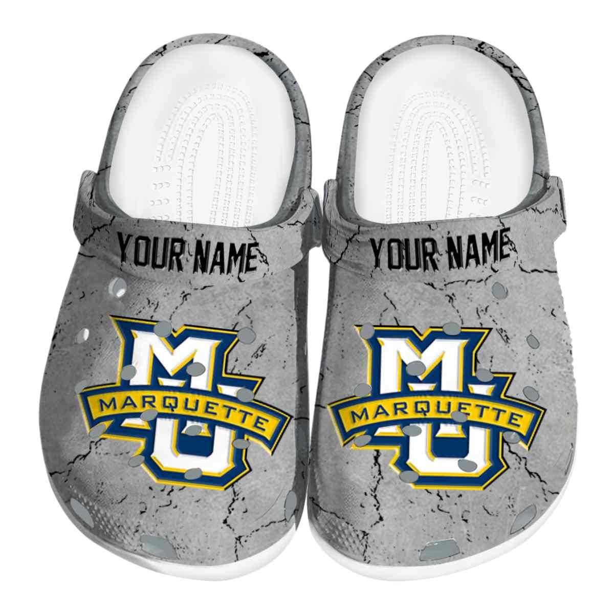 Marquette Golden Eagles 2025 NCAA Sport Crocs Clogs For Men Women and Kids - GNL1462983