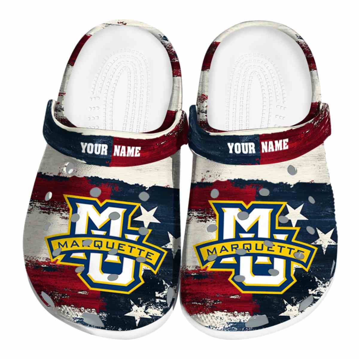 Marquette Golden Eagles 2025 NCAA Sport Crocs Clogs For Men Women and Kids - GNL1462975