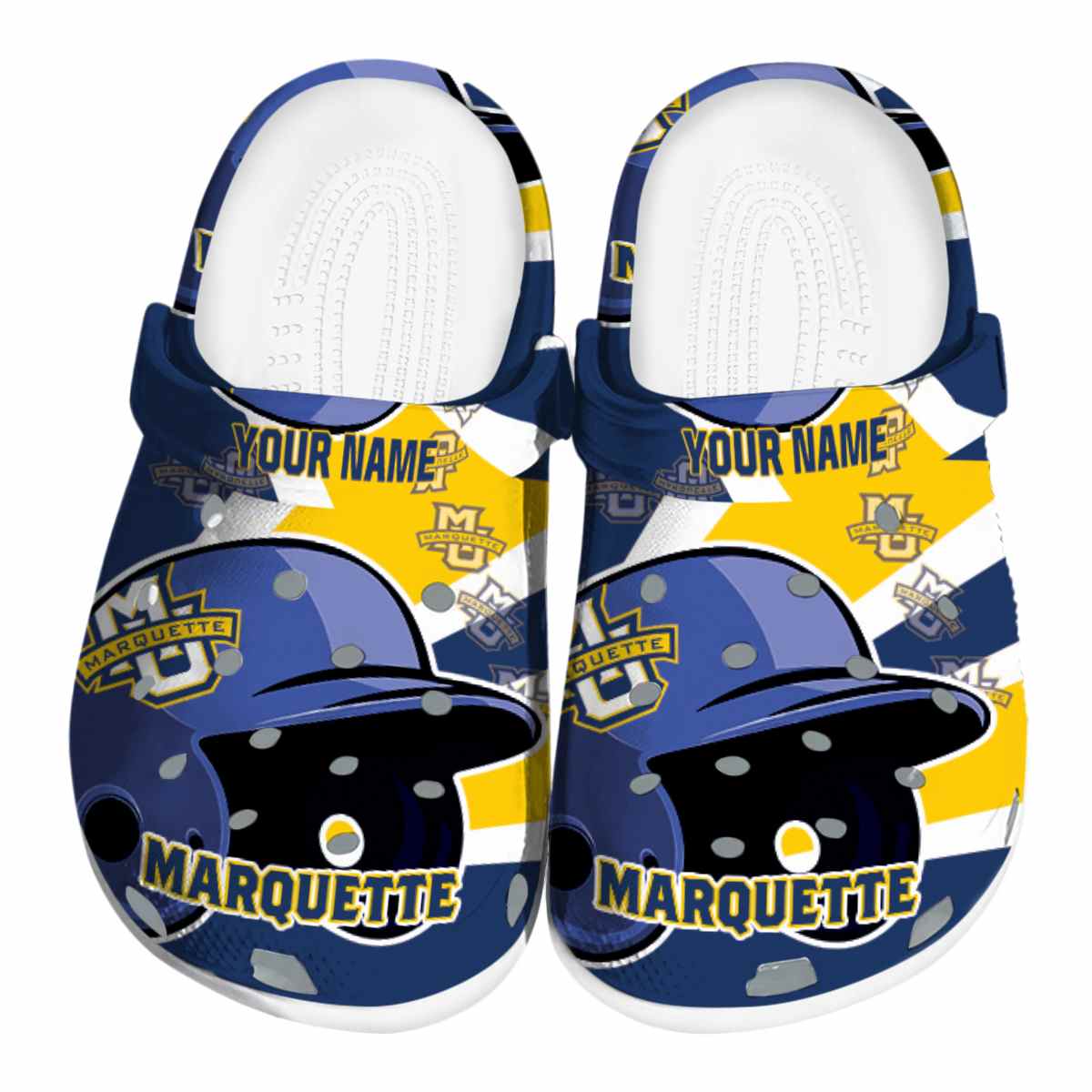 Marquette Golden Eagles 2025 NCAA Sport Crocs Clogs For Men Women and Kids - GNL1462967