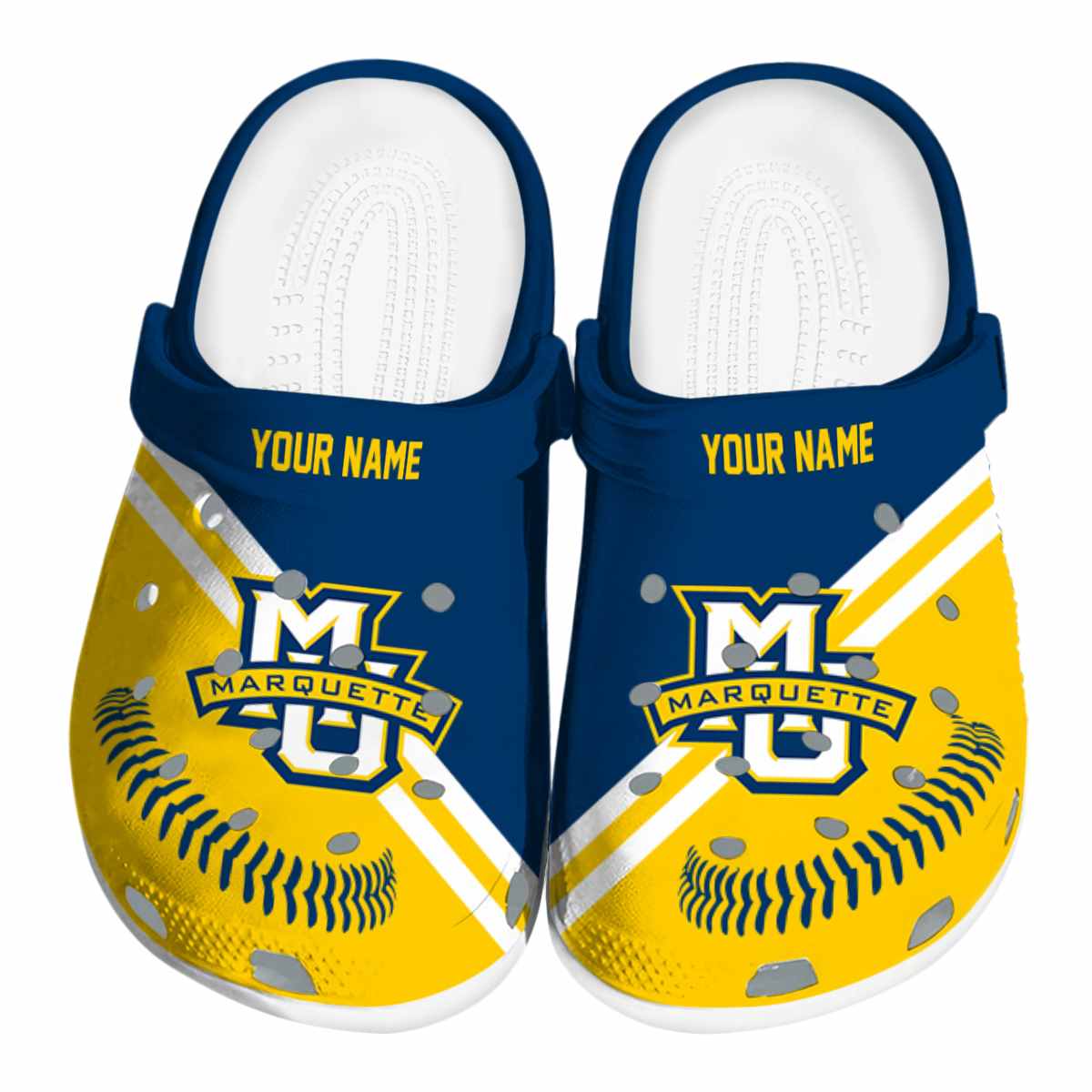 Marquette Golden Eagles 2025 NCAA Sport Crocs Clogs For Men Women and Kids - GNL1462977