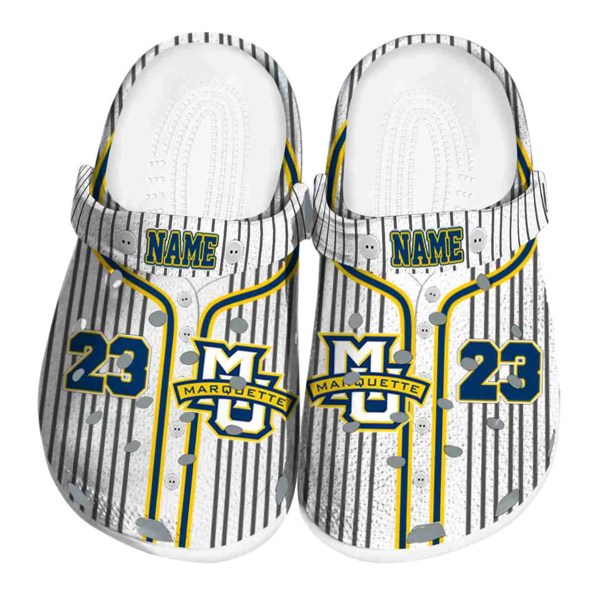Marquette Golden Eagles 2025 NCAA Sport Crocs Clogs For Men Women and Kids - GNL1462979