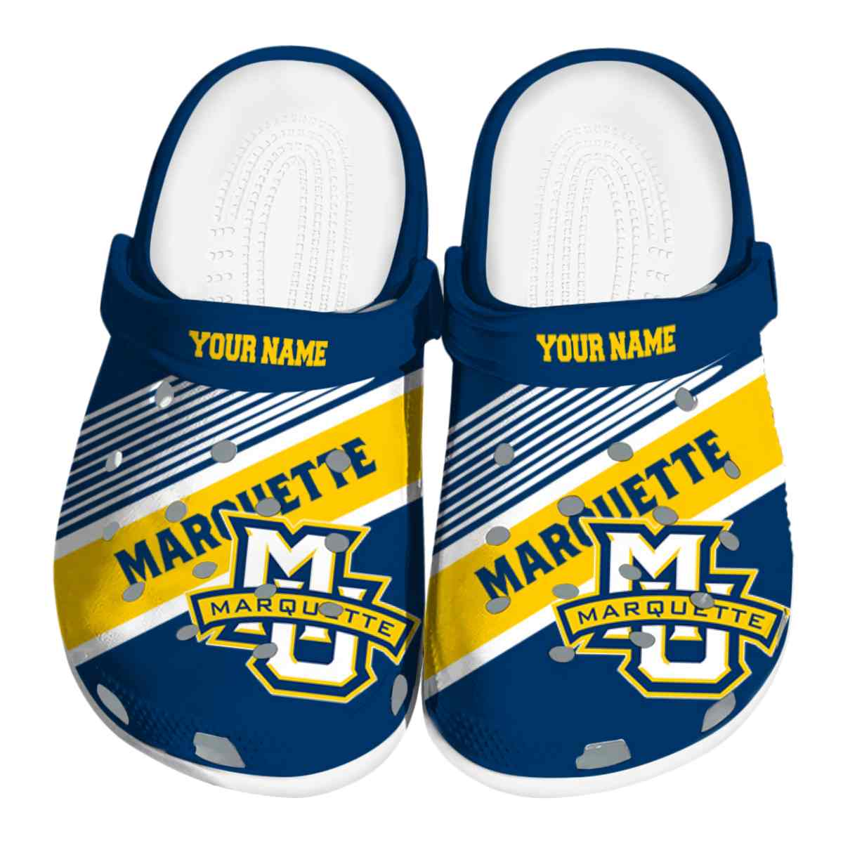 Marquette Golden Eagles 2025 NCAA Sport Crocs Clogs For Men Women and Kids - GNL1462984