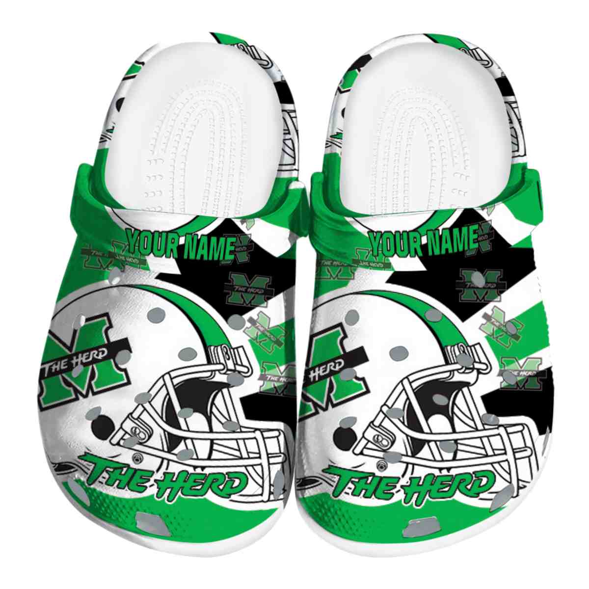 Marshall Thundering Herd 2025 NCAA Sport Crocs Clogs For Men Women and Kids - GNL1463008