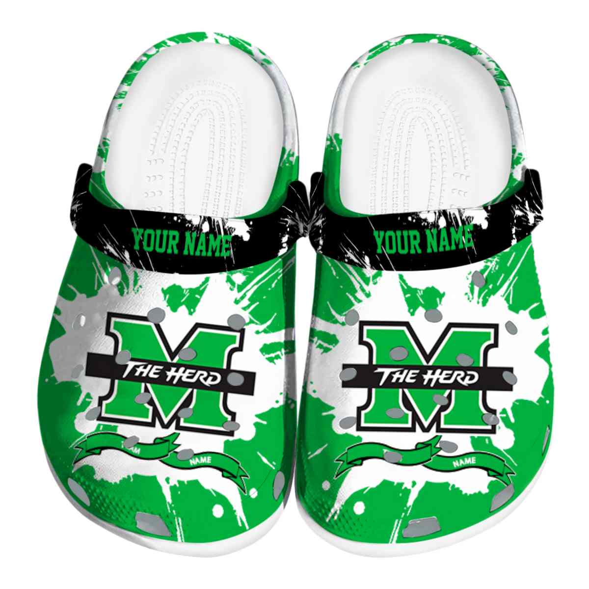Marshall Thundering Herd 2025 NCAA Sport Crocs Clogs For Men Women and Kids - GNL1463003