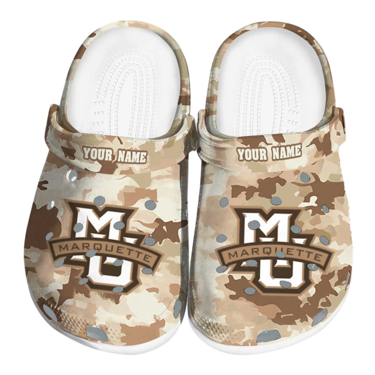 Marquette Golden Eagles 2025 NCAA Sport Crocs Clogs For Men Women and Kids - GNL1463000