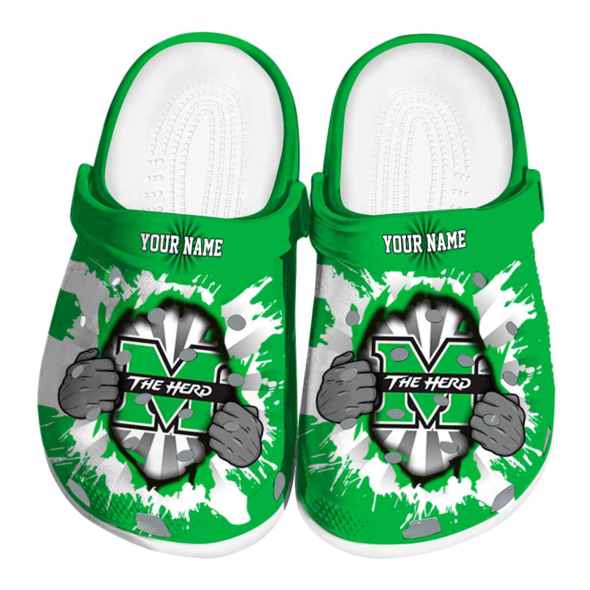 Marshall Thundering Herd 2025 NCAA Sport Crocs Clogs For Men Women and Kids - GNL1463028