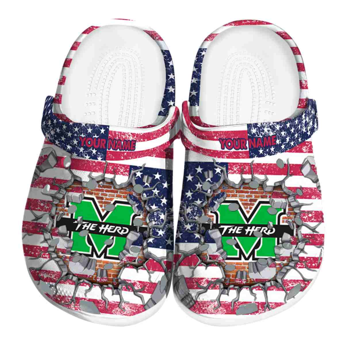 Marshall Thundering Herd 2025 NCAA Sport Crocs Clogs For Men Women and Kids - GNL1463019