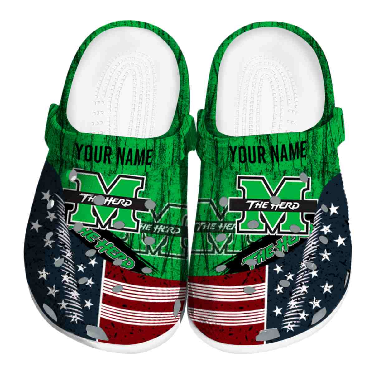 Marshall Thundering Herd 2025 NCAA Sport Crocs Clogs For Men Women and Kids - GNL1463032