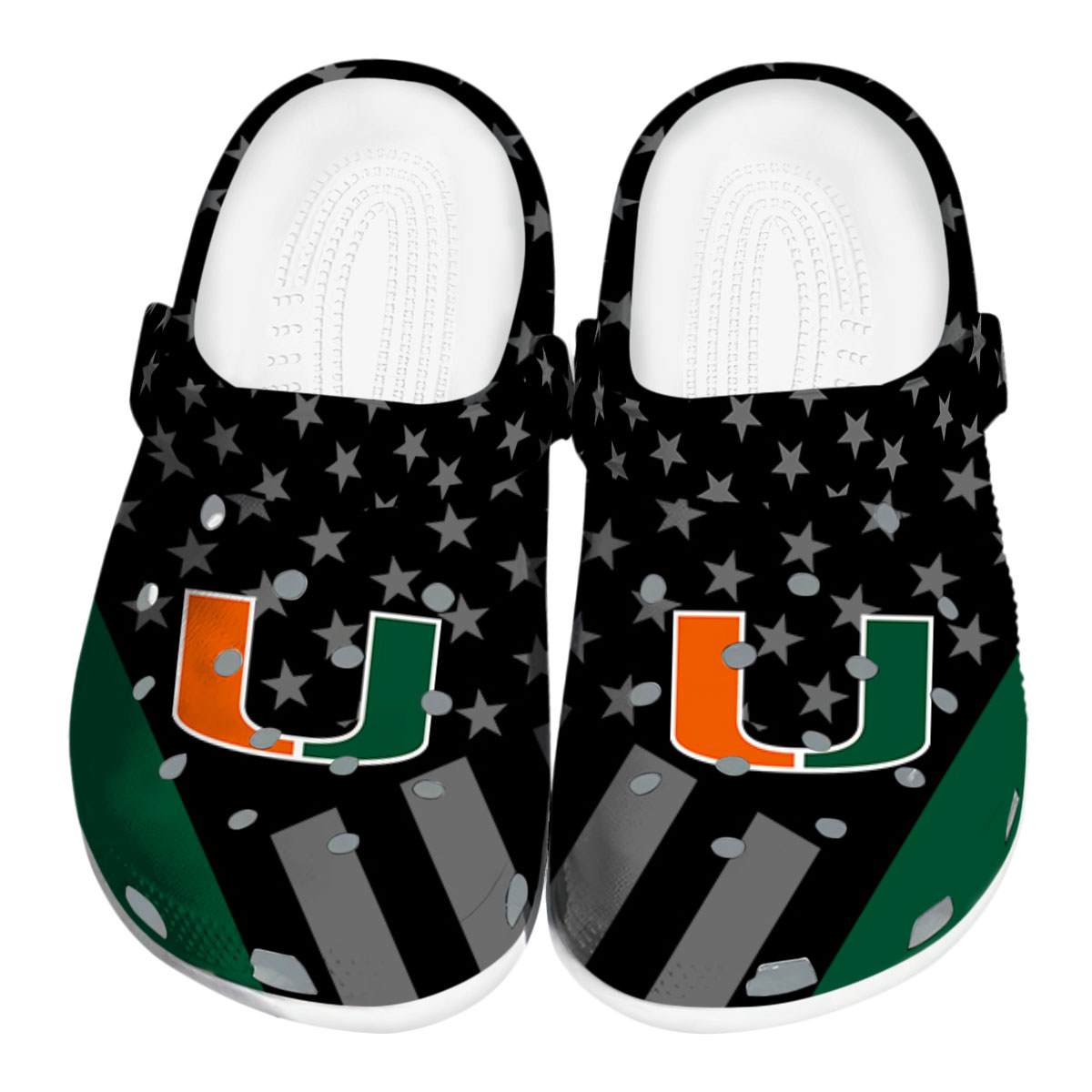 Miami Hurricanes 2025 NCAA Sport Crocs Clogs For Men Women and Kids - GNL1463079
