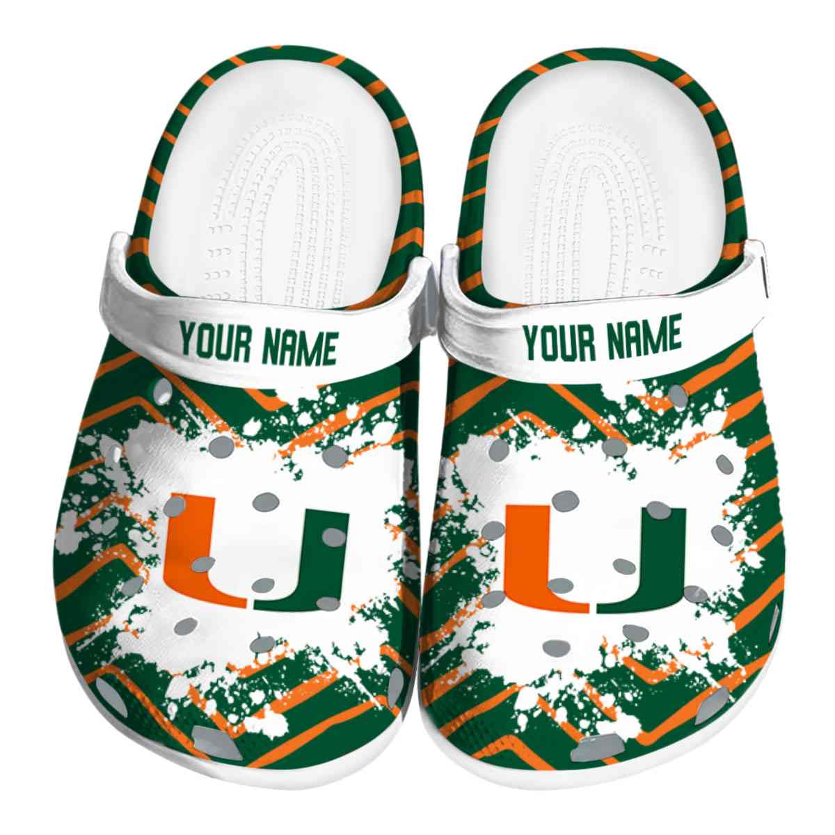 Miami Hurricanes 2025 NCAA Sport Crocs Clogs For Men Women and Kids - GNL1463085