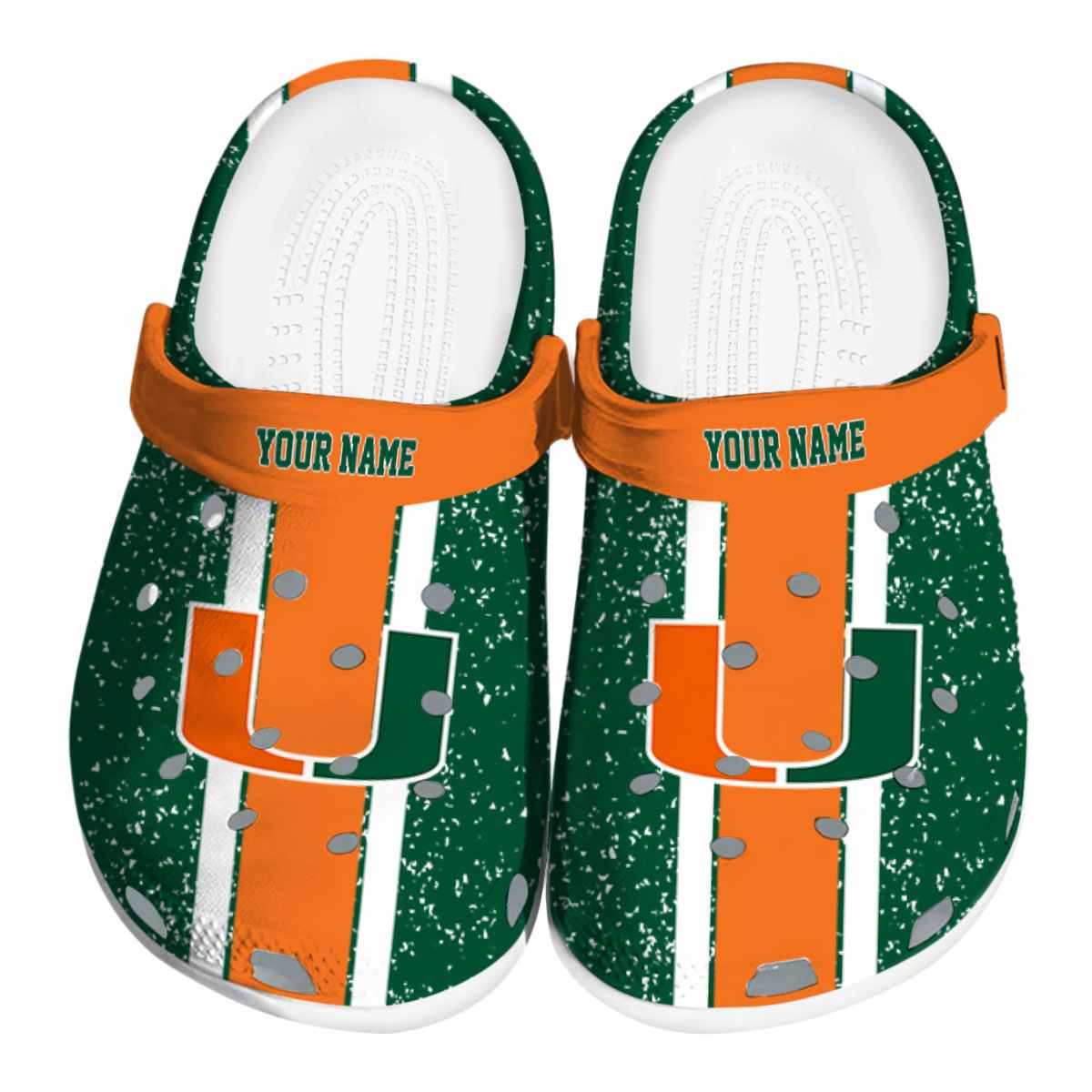 Miami Hurricanes 2025 NCAA Sport Crocs Clogs For Men Women and Kids - GNL1463122