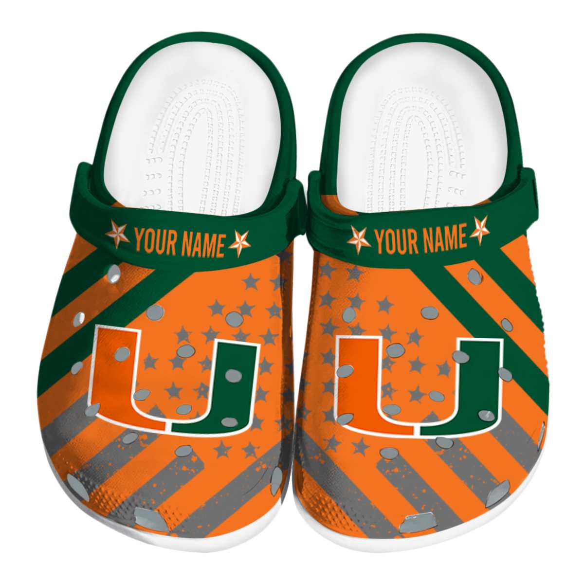 Miami Hurricanes 2025 NCAA Sport Crocs Clogs For Men Women and Kids - GNL1463113