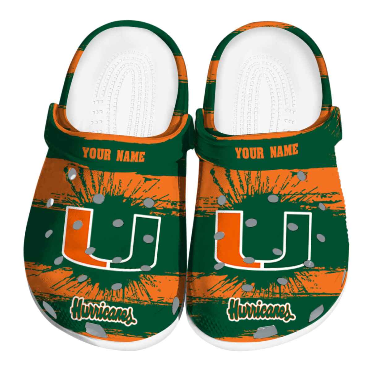 Miami Hurricanes 2025 NCAA Sport Crocs Clogs For Men Women and Kids - GNL1463111