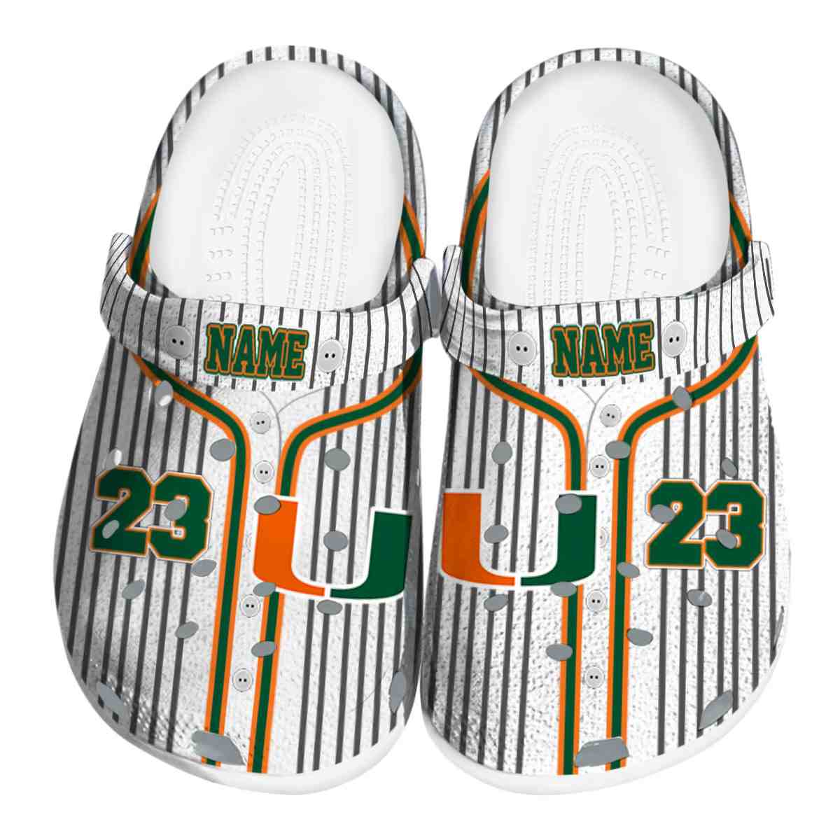 Miami Hurricanes 2025 NCAA Sport Crocs Clogs For Men Women and Kids - GNL1463135