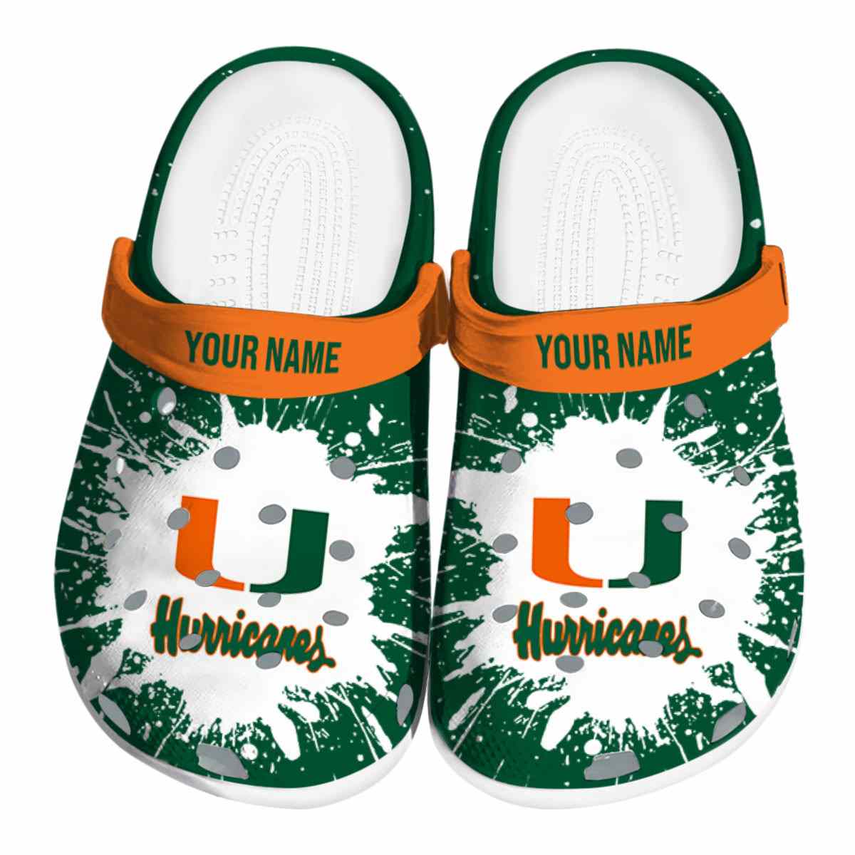 Miami Hurricanes 2025 NCAA Sport Crocs Clogs For Men Women and Kids - GNL1463126