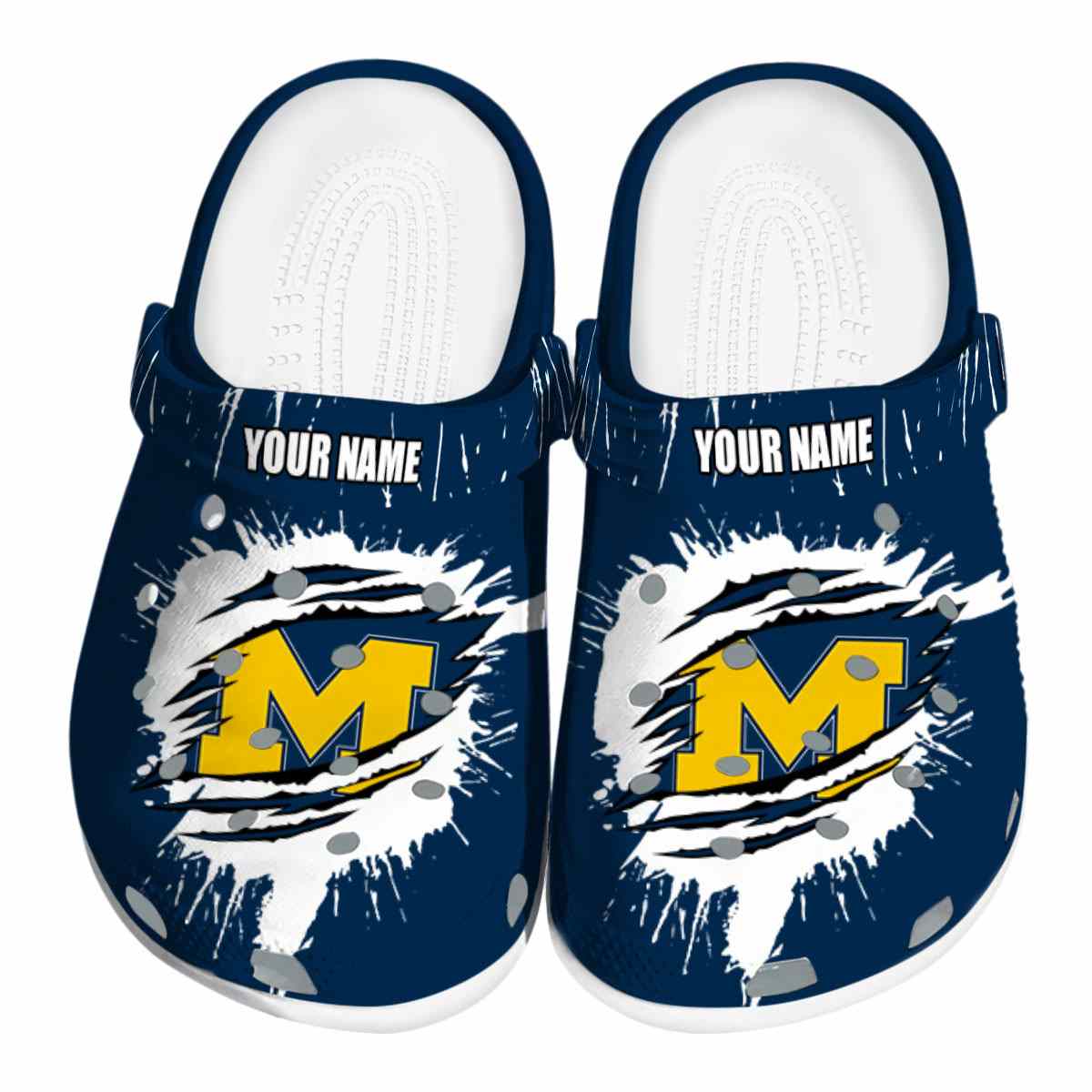 Michigan Wolverines 2025 NCAA Sport Crocs Clogs For Men Women and Kids - GNL1463183