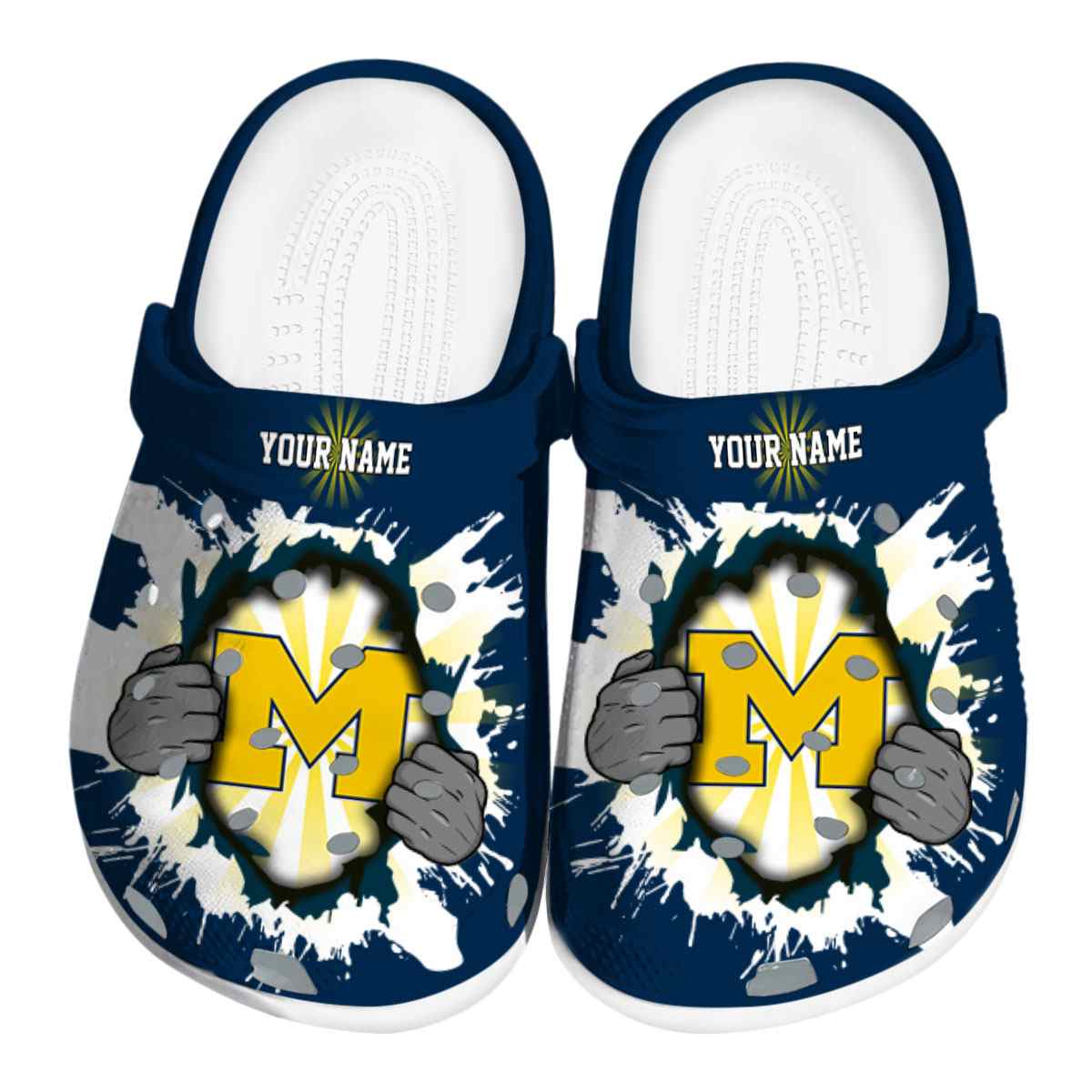 Michigan Wolverines 2025 NCAA Sport Crocs Clogs For Men Women and Kids - GNL1463216