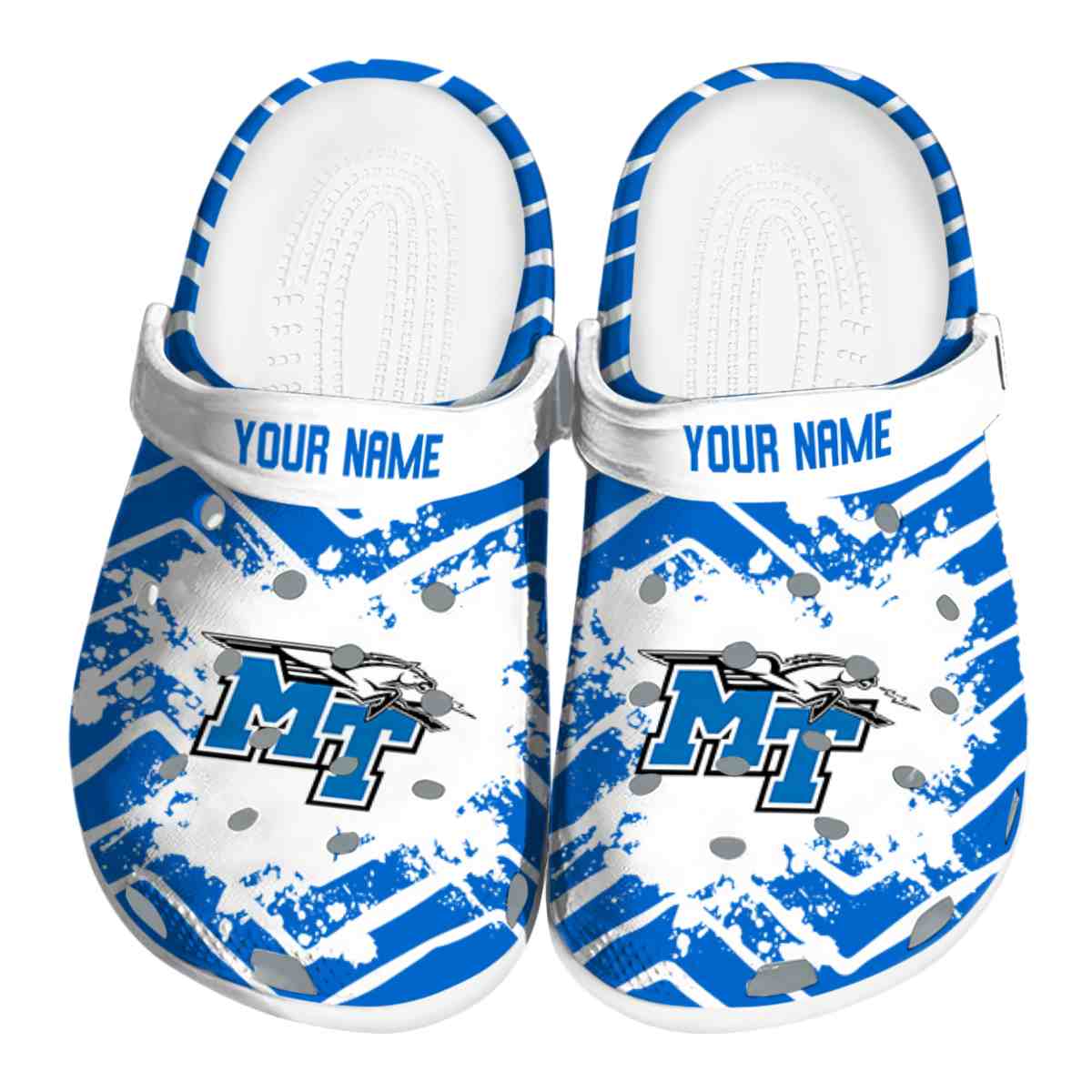 Middle Tennessee Blue Raiders 2025 NCAA Sport Crocs Clogs For Men Women and Kids - GNL1463207