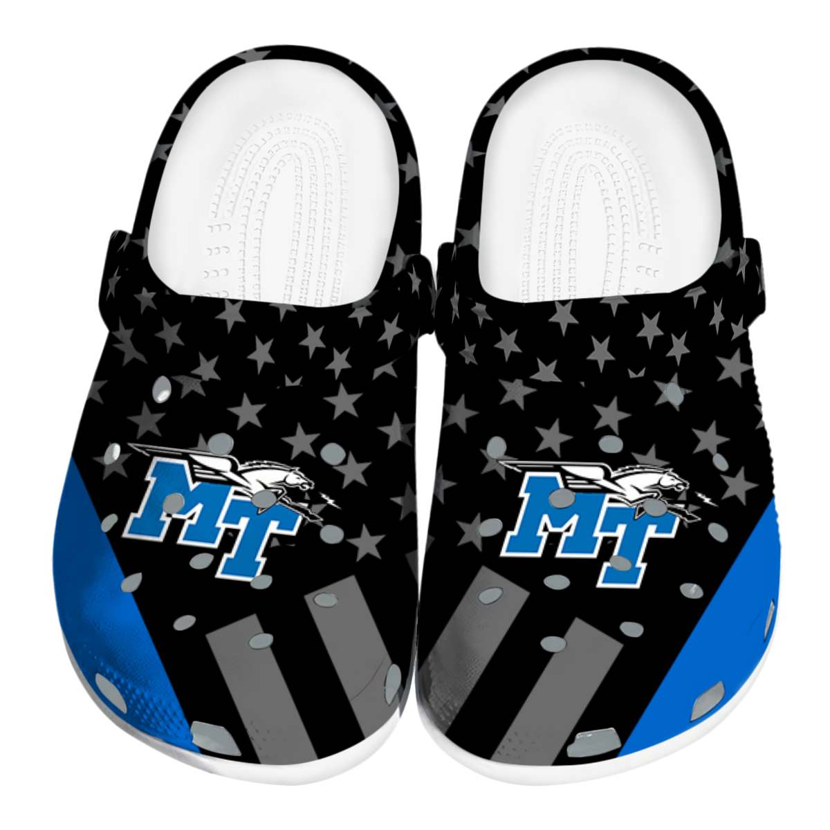 Middle Tennessee Blue Raiders 2025 NCAA Sport Crocs Clogs For Men Women and Kids - GNL1463243