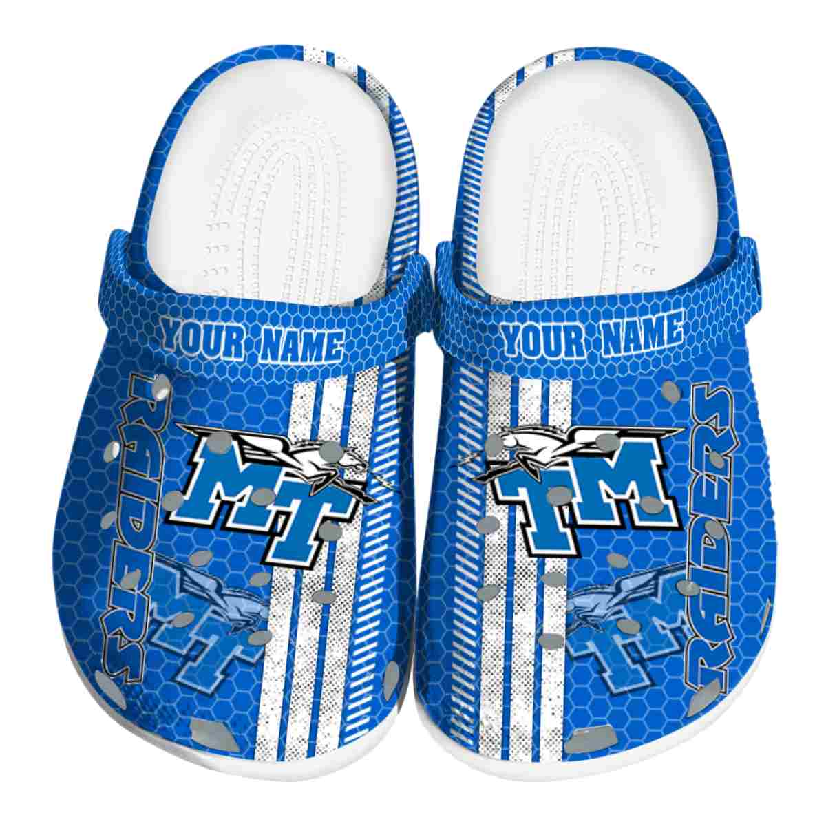 Middle Tennessee Blue Raiders 2025 NCAA Sport Crocs Clogs For Men Women and Kids - GNL1463258