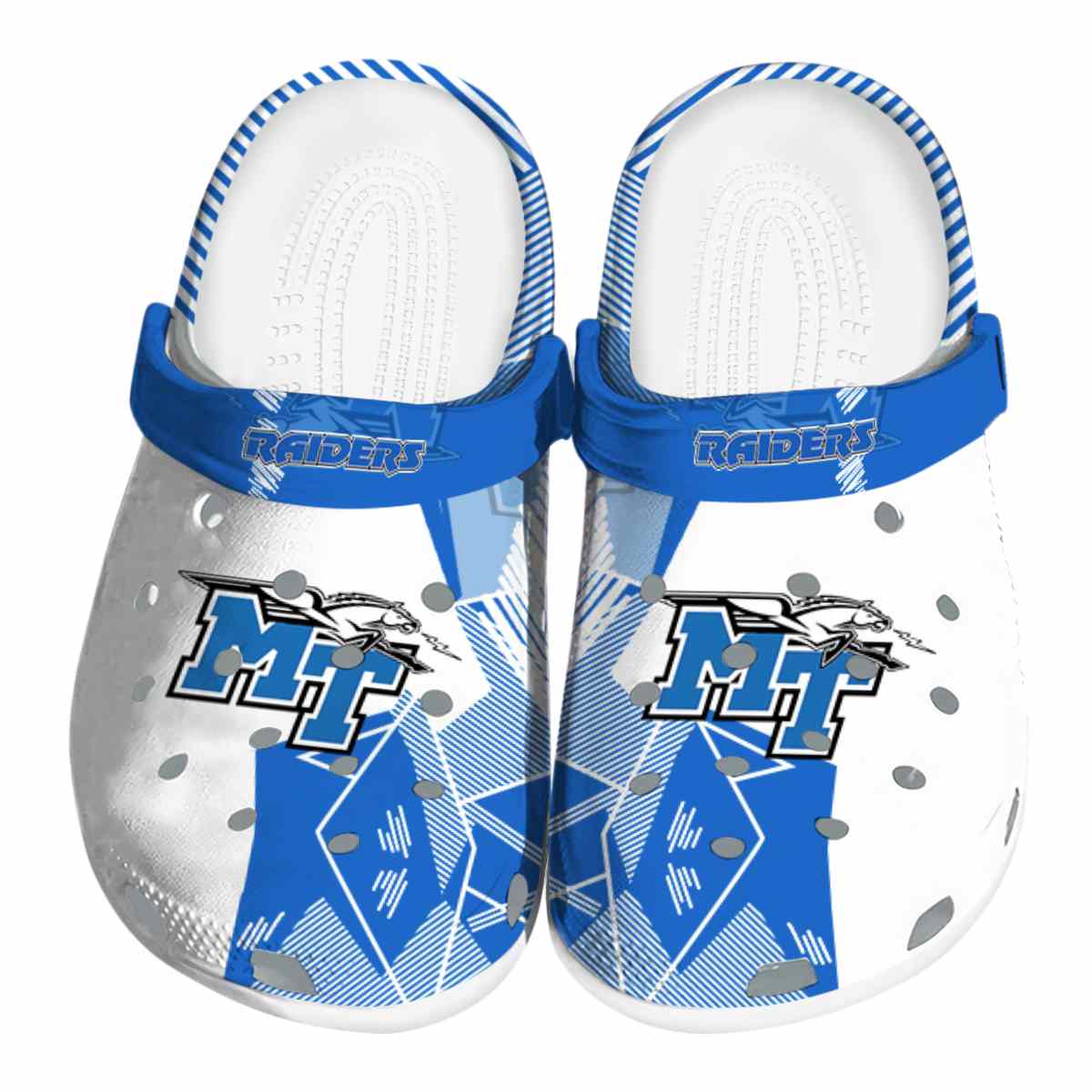 Middle Tennessee Blue Raiders 2025 NCAA Sport Crocs Clogs For Men Women and Kids - GNL1463239