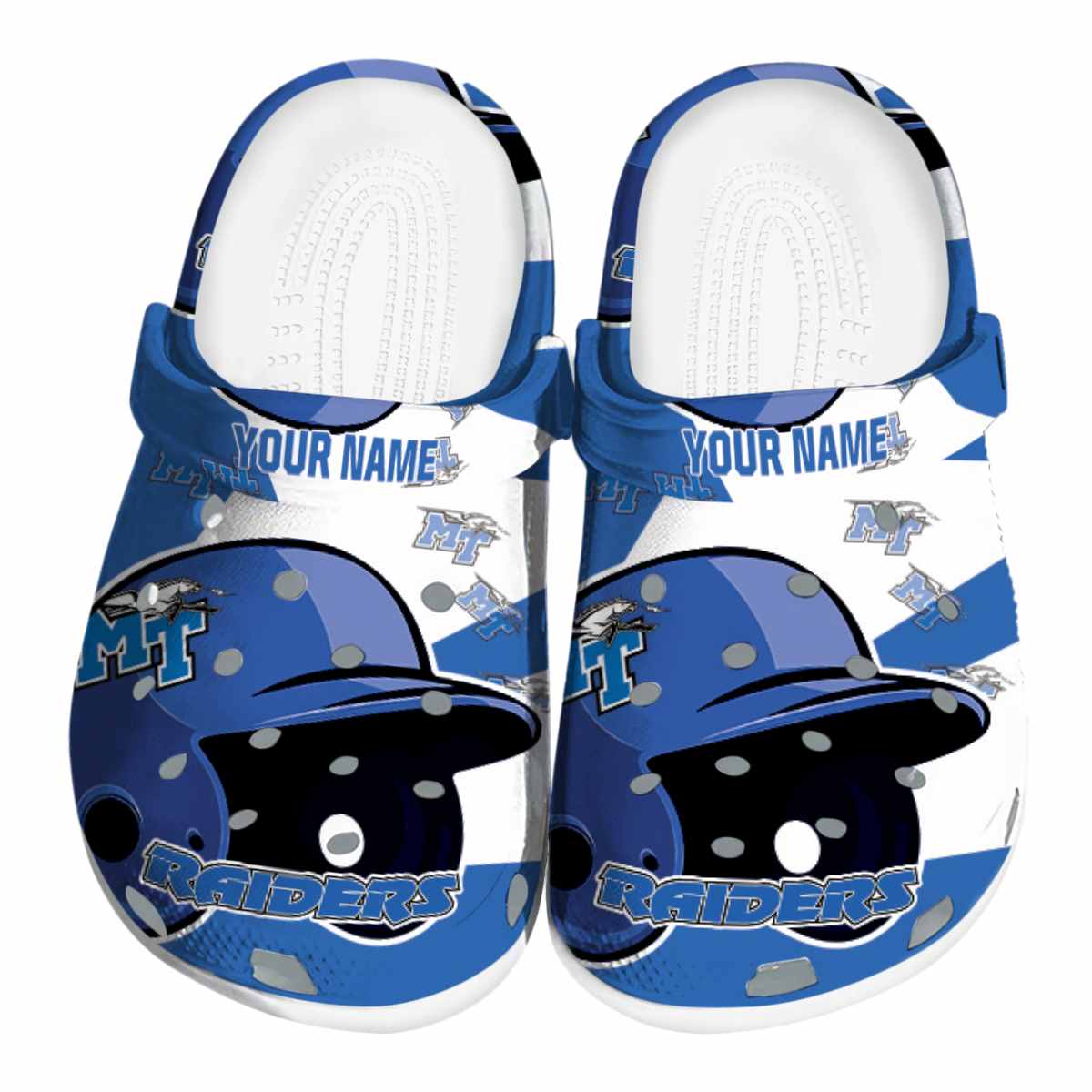Middle Tennessee Blue Raiders 2025 NCAA Sport Crocs Clogs For Men Women and Kids - GNL1463238
