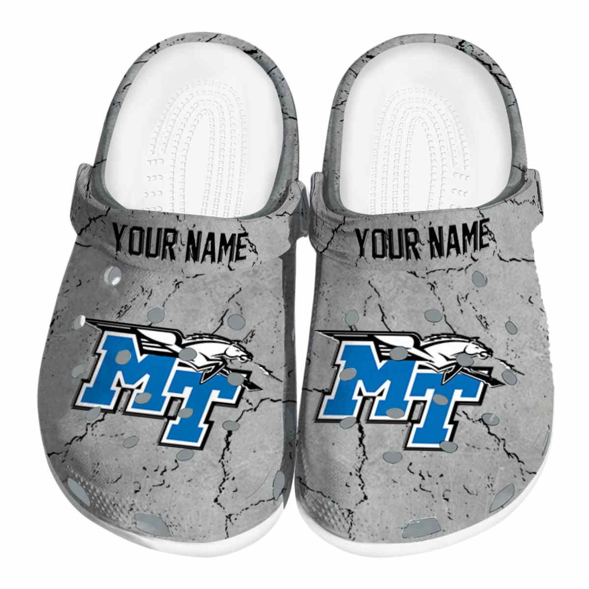 Middle Tennessee Blue Raiders 2025 NCAA Sport Crocs Clogs For Men Women and Kids - GNL1463240