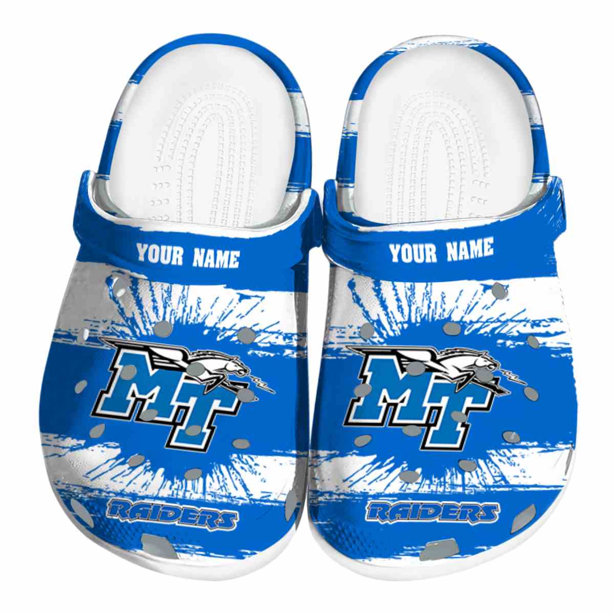 Middle Tennessee Blue Raiders 2025 NCAA Sport Crocs Clogs For Men Women and Kids - GNL1463248