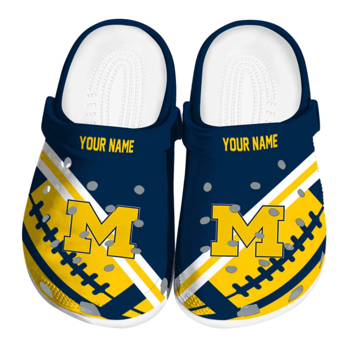 Michigan Wolverines 2025 NCAA Sport Crocs Clogs For Men Women and Kids - GNL1463252