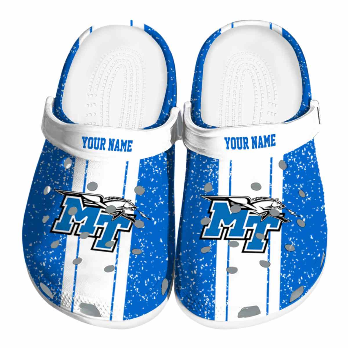 Middle Tennessee Blue Raiders 2025 NCAA Sport Crocs Clogs For Men Women and Kids - GNL1463247