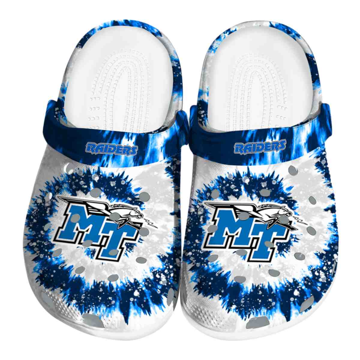 Middle Tennessee Blue Raiders 2025 NCAA Sport Crocs Clogs For Men Women and Kids - GNL1463255