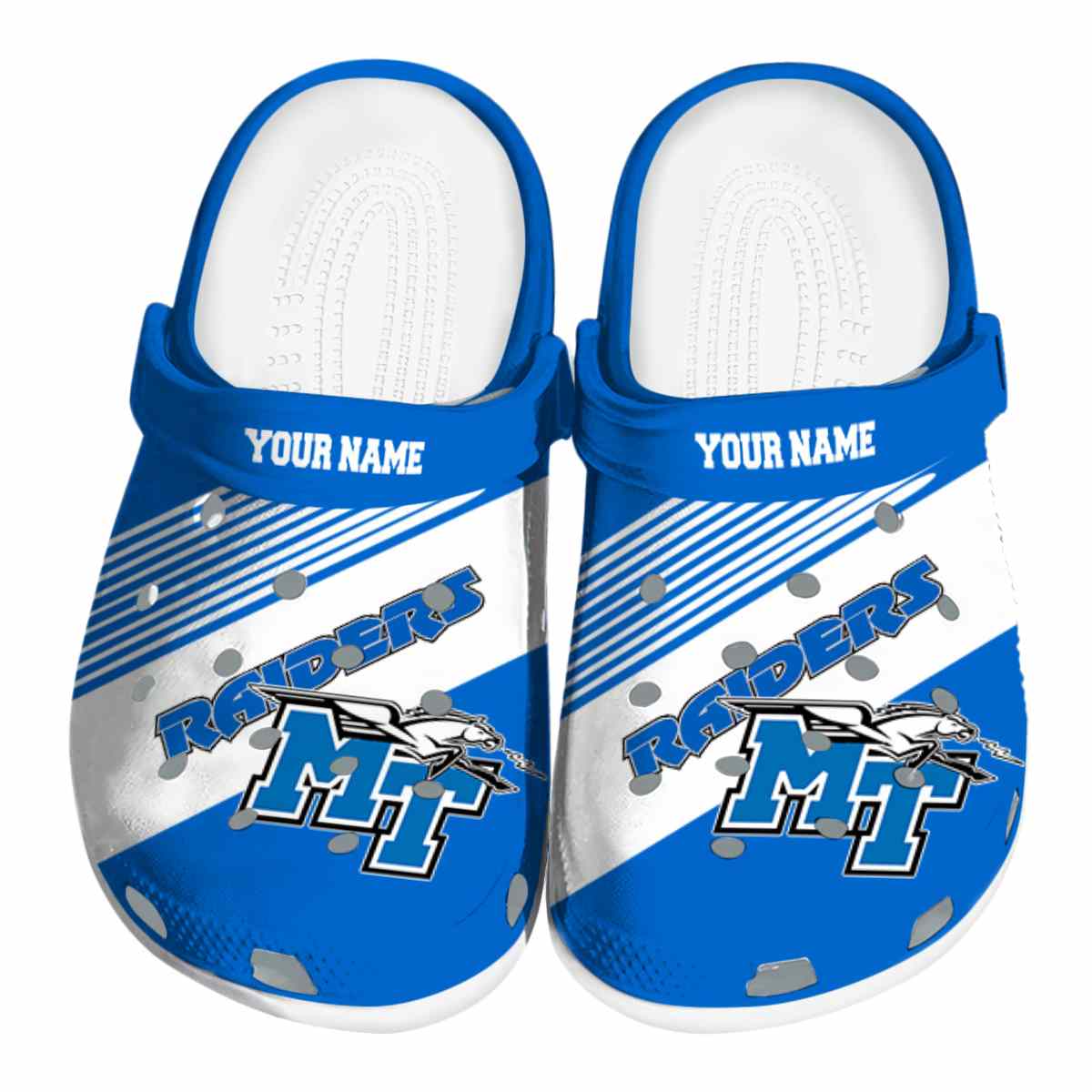 Middle Tennessee Blue Raiders 2025 NCAA Sport Crocs Clogs For Men Women and Kids - GNL1463245