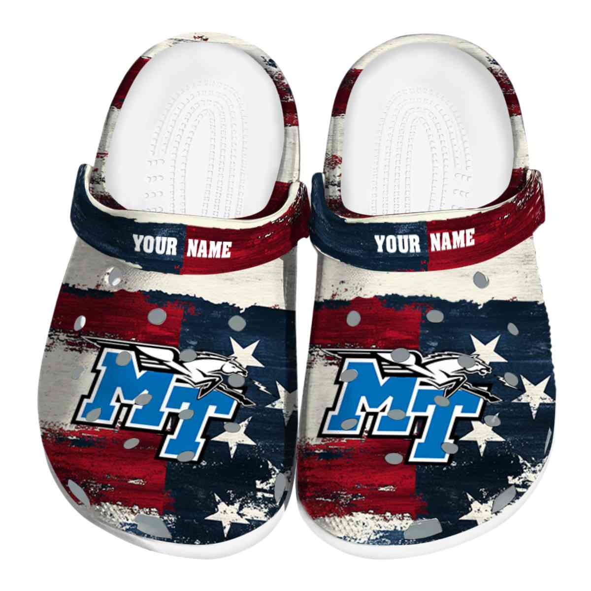 Middle Tennessee Blue Raiders 2025 NCAA Sport Crocs Clogs For Men Women and Kids - GNL1463283