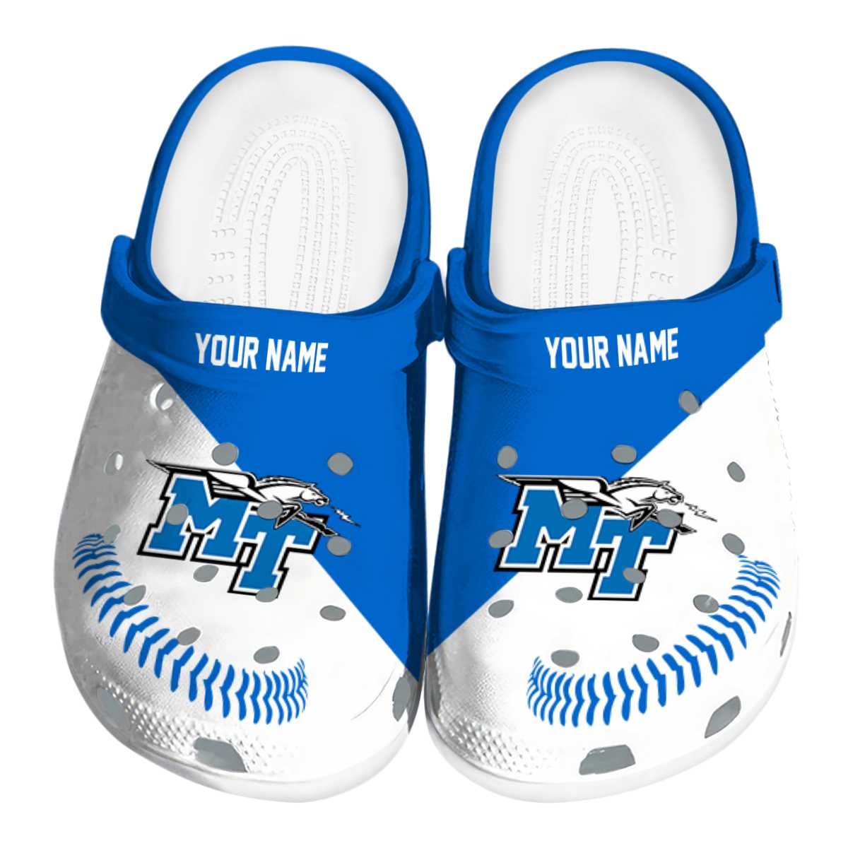 Middle Tennessee Blue Raiders 2025 NCAA Sport Crocs Clogs For Men Women and Kids - GNL1463281