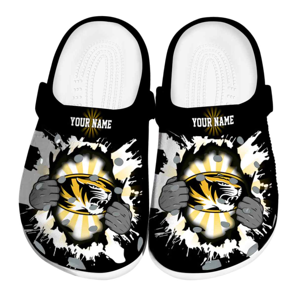 Missouri Tigers 2025 NCAA Sport Crocs Clogs For Men Women and Kids - GNL1463354