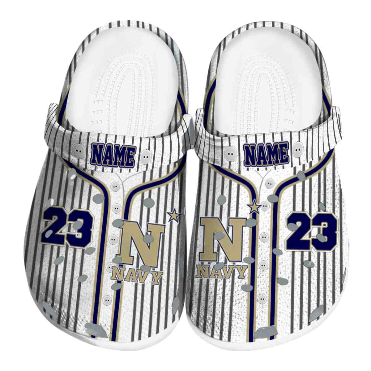 Navy Midshipmen 2025 NCAA Sport Crocs Clogs For Men Women and Kids - GNL1463348