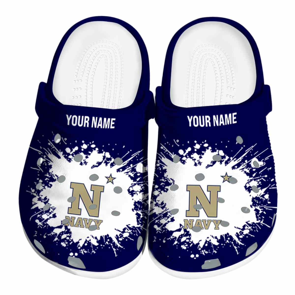 Navy Midshipmen 2025 NCAA Sport Crocs Clogs For Men Women and Kids - GNL1463391