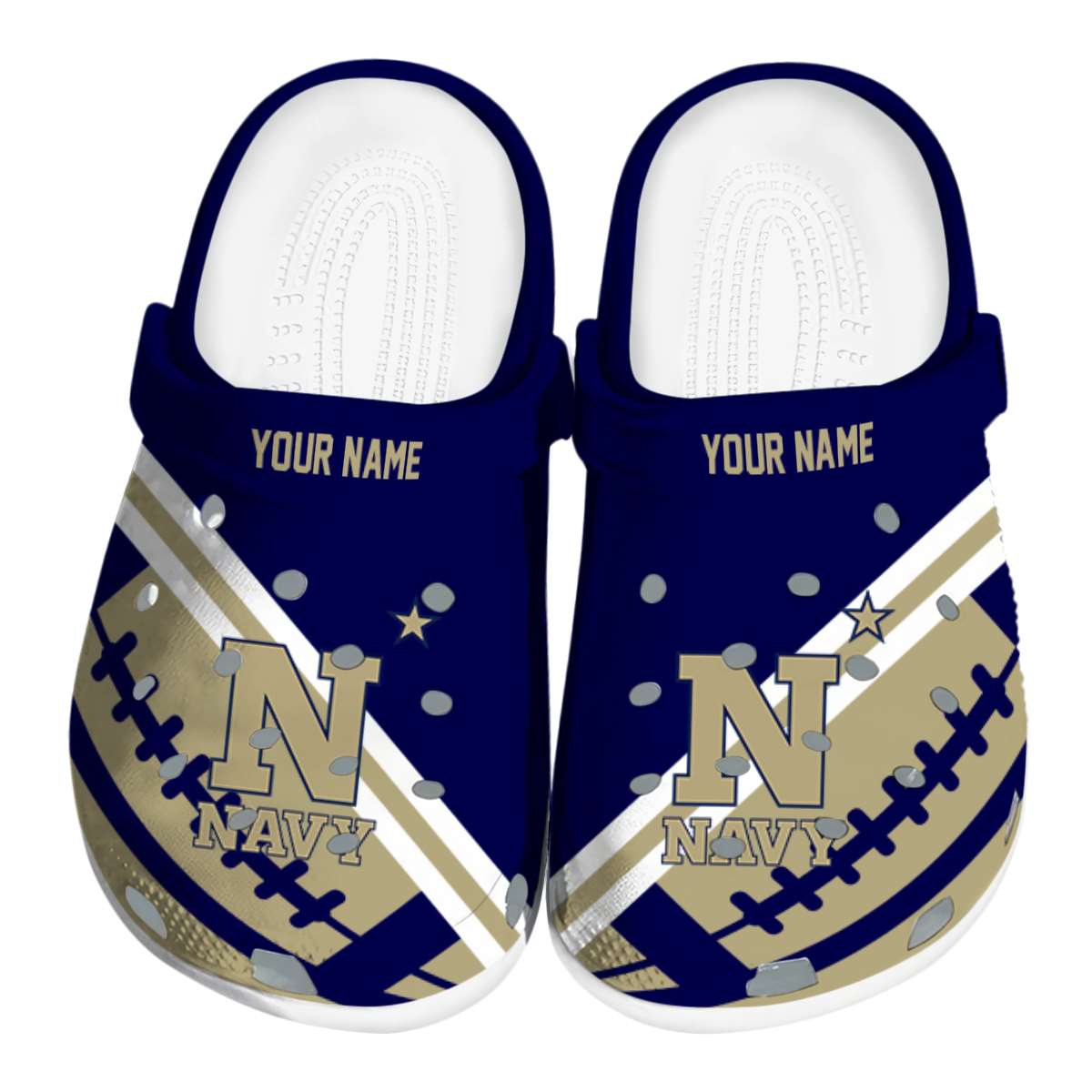 Navy Midshipmen 2025 NCAA Sport Crocs Clogs For Men Women and Kids - GNL1463397