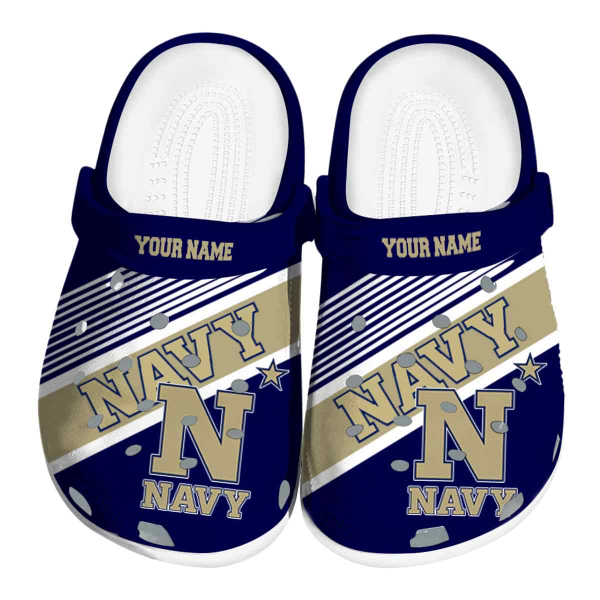 Navy Midshipmen 2025 NCAA Sport Crocs Clogs For Men Women and Kids - GNL1463383