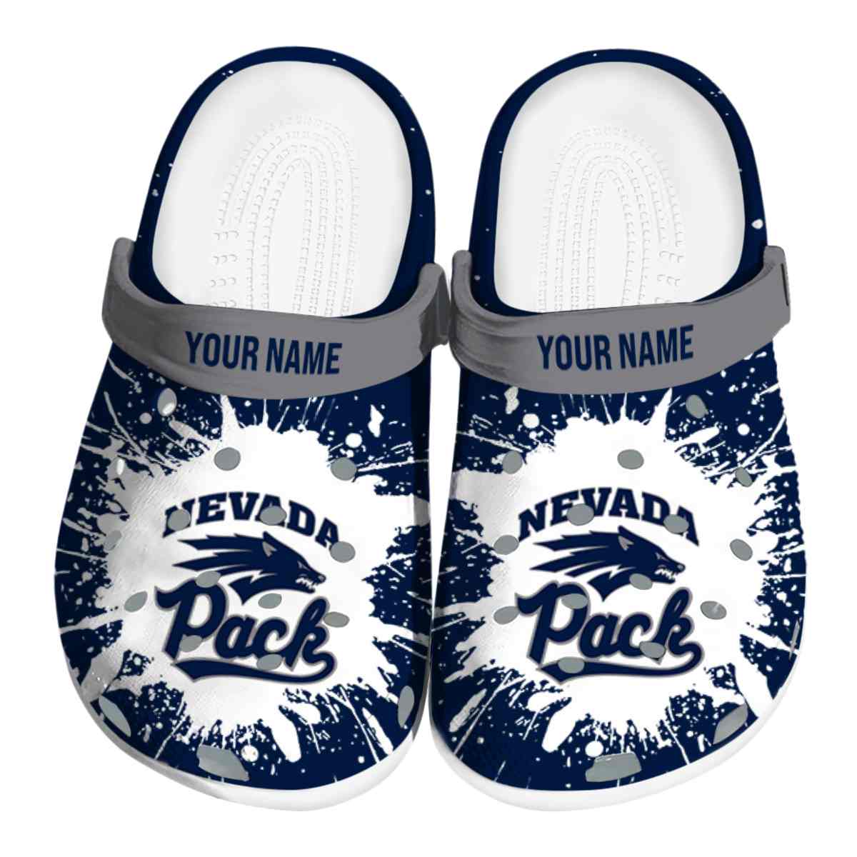 Nevada Wolf Pack 2025 NCAA Sport Crocs Clogs For Men Women and Kids - GNL1463489