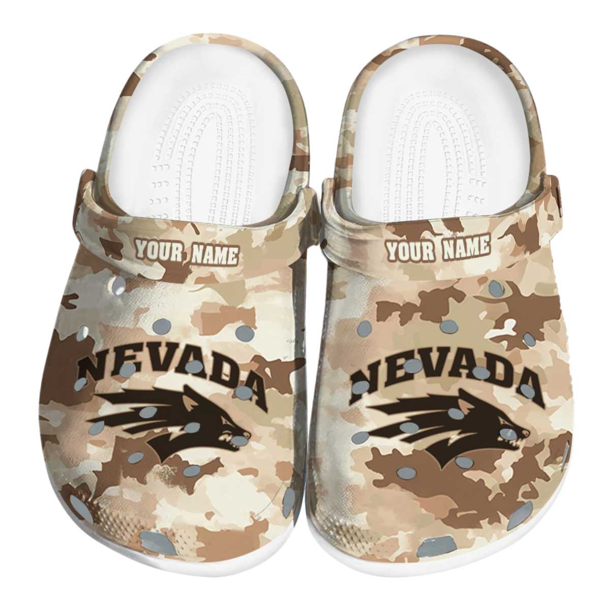Nevada Wolf Pack 2025 NCAA Sport Crocs Clogs For Men Women and Kids - GNL1463492